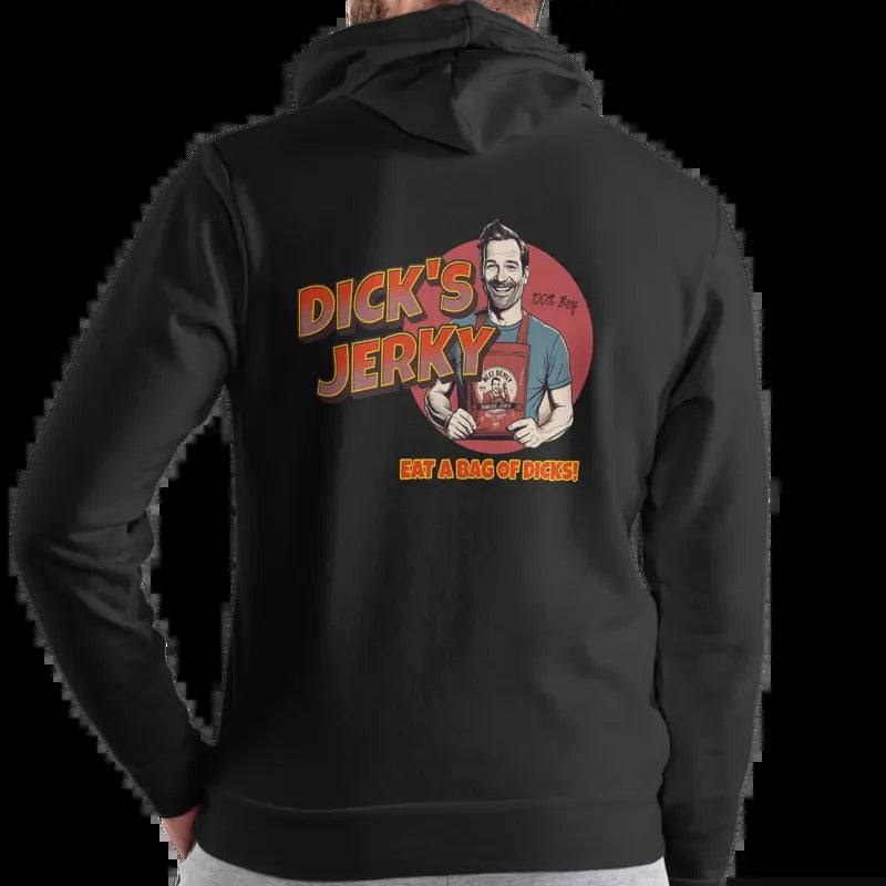 Dicks Beef Jerky Unisex Hoodie, eat a bag Casual Menswear