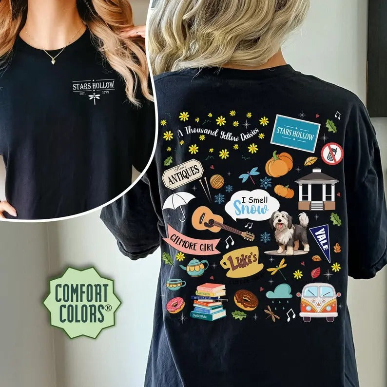 Stars Hallow Shirt, Lukes Diner Shirt, Gilmore Shirt Eras, Retro Stars Hollow Shirt Shirt, Dragonfly Inn Shirt, Fall Shirt