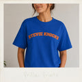 Stevie Knicks Oversized Fit Retro Arch Lettering Basketball Name Tee Celebrity Inspired Nba (1)