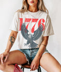 Retro 1776 Bald Eagle 250th Anniversary American 4th July Usa Independence Day Tee (1)