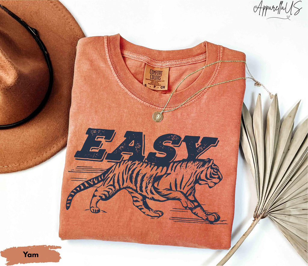 Comfort Colors Easy Tiger Tiger Hippie Retro Boho Wild Animal Retro Tiger (1)
