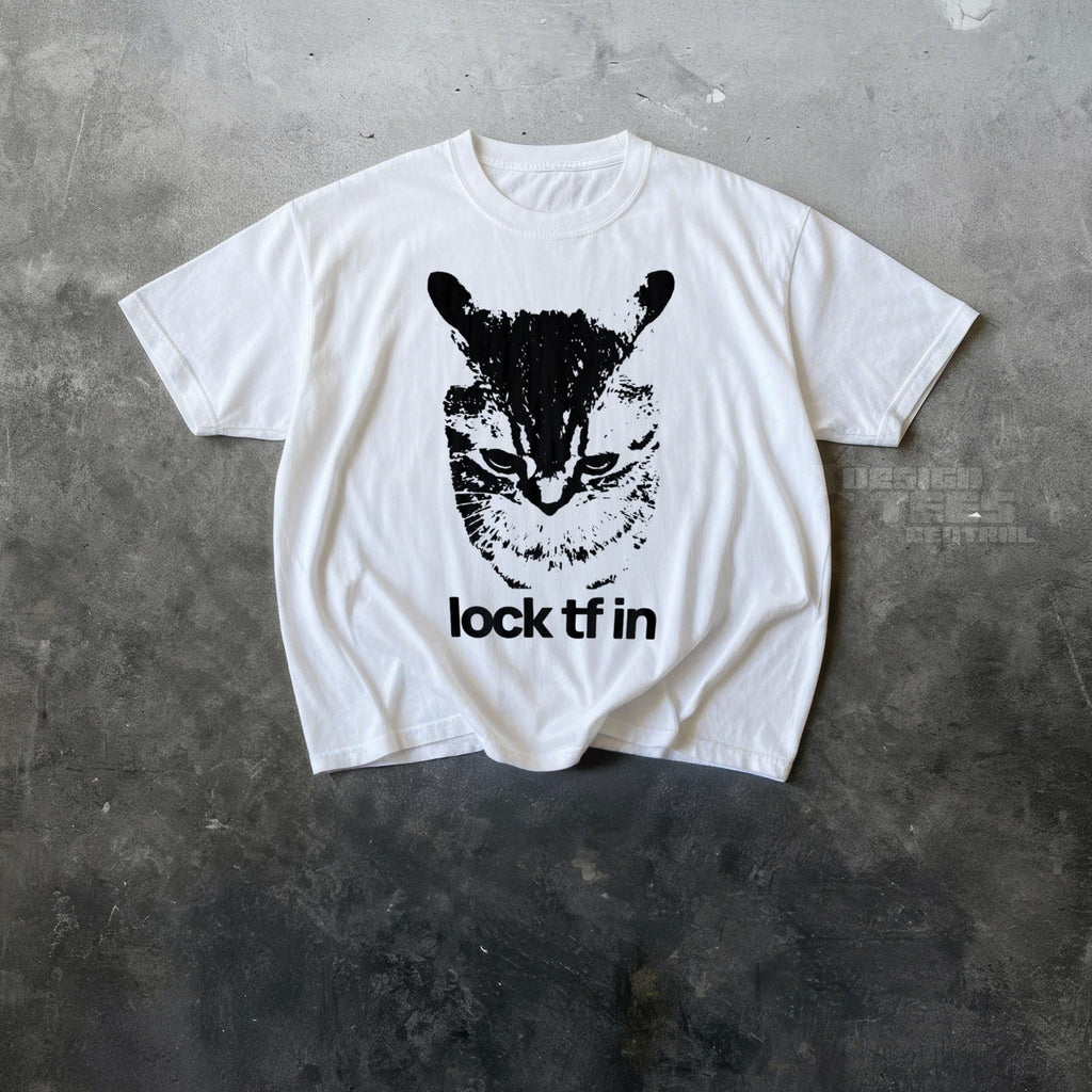 Lock Tf Cat Gen Meme Shitpost Y2k Unisex T-shirt, Sweatshirt, Hoodie (1)