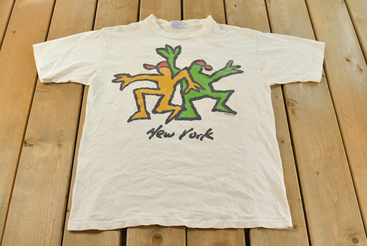 Vintage 1990s York Keith Haring Art Vintage Streetwear Vintage Art Tee (1)
