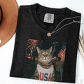 Patriotic Smoking Ca Vintage 4th July Tee Retro Usa Meme Independence Day America 250 (1)