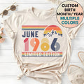 40th Birthday Retro 1986 Birthday 40 Years Bday Number Forties Bday Tee Wife Husband (1)
