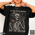 Anti Fascist July 4th Feminist Patriotic Comfort Colors Tee Liberal Fourth July Gothic America Protest Tee (1)