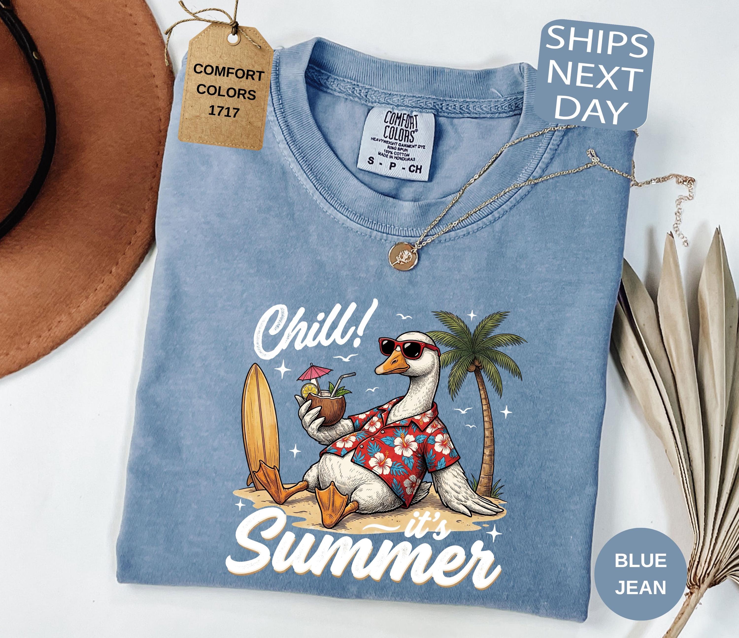 Summer Goose Comfort Colors Beach Vacation Summer Chill (1)