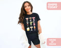 Martini Collage Summer Retro Cocktail Vacation Drink Tee Party Oversized (1)