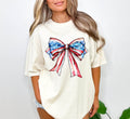 Comfort Colors Coquette American Girl Coquette Bow 4th July America Girl Tee Freedom American Flag Coquette (1)