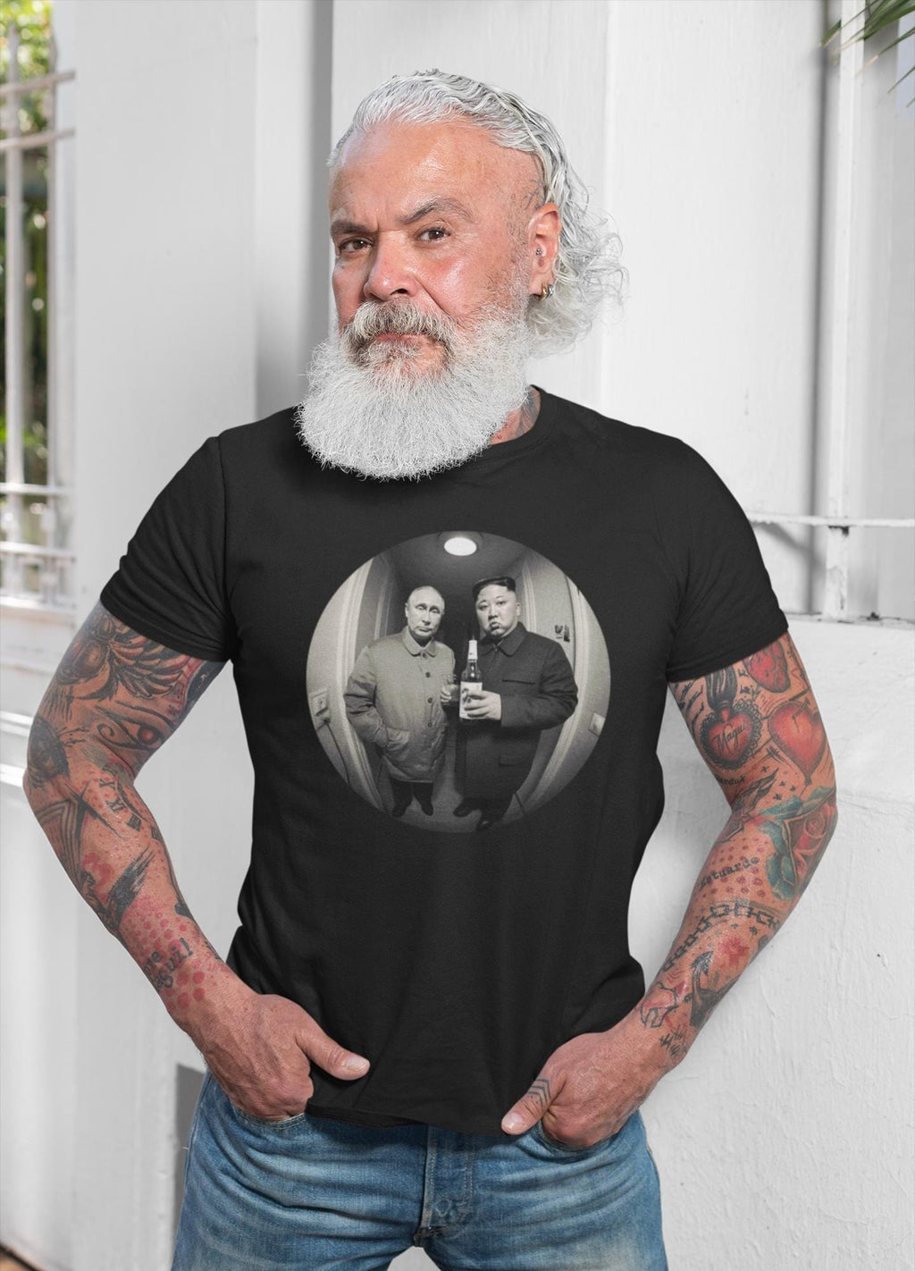 Kim Putin Kim Jong Un Vladimir Putin Meme Tee Sarcastic Offensive Meme Tee Presiden (1)