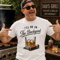 Whiskey Cigar I'Ll Backyard Tee Bbq Grilling Bourbon Lover Fathers Day Dad Husband (1)