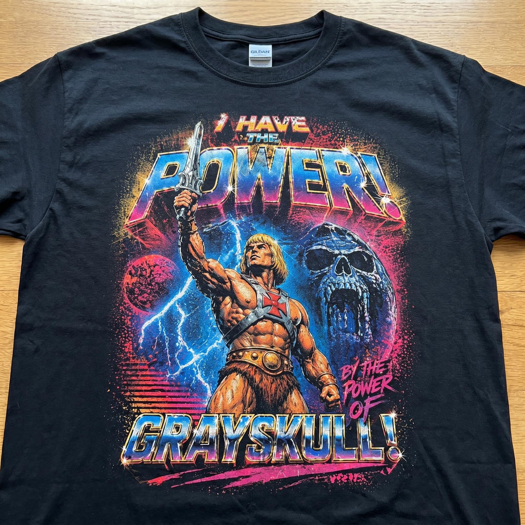 He-Man Power Tee Vintage 80s Cartoon Masters Universe Unisex T-shirt, Sweatshirt, Hoodie (1)