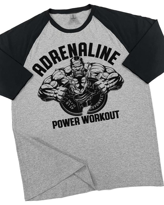 020. RAGLAN Adrenaline Workout Funny Gym T-Shirt for Men Hoodie, Sweatshirt | HypeDripTees.com
