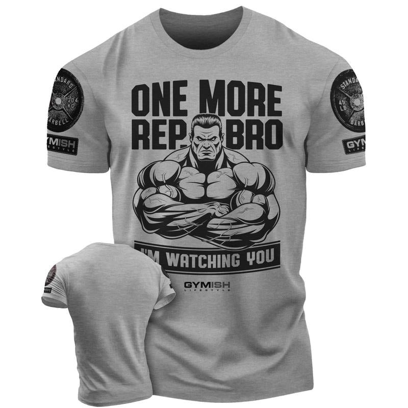 033. One More Rep, Bro! Funny Workout T-Shirt for Men Hoodie, Sweatshirt | HypeDripTees.com
