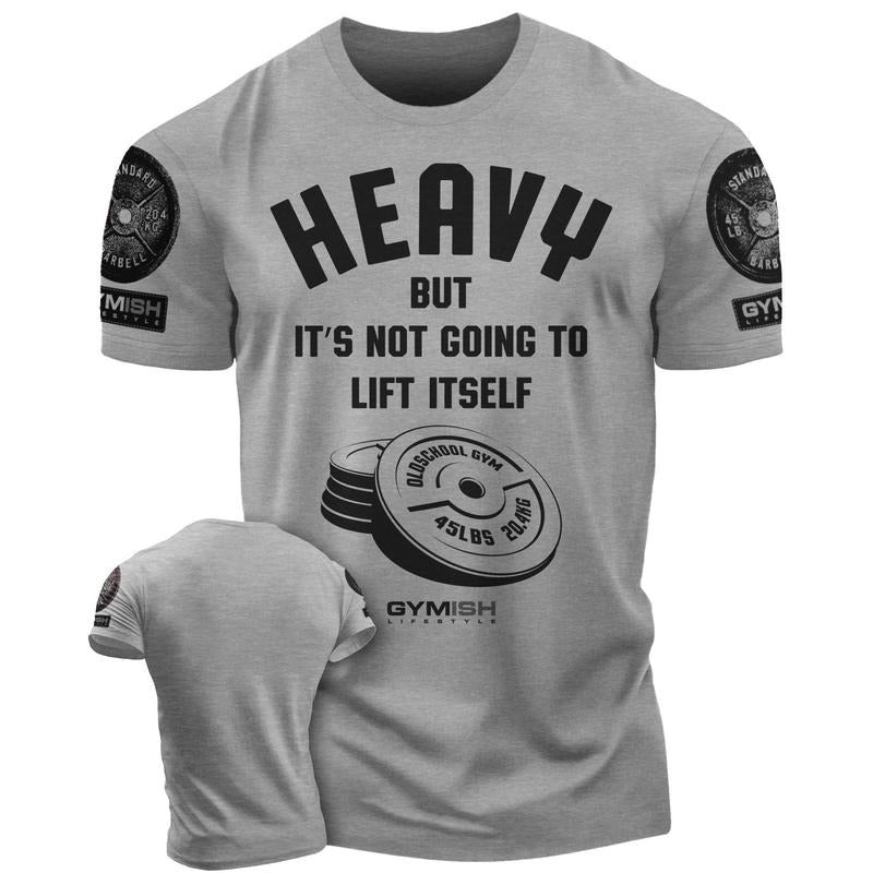 041. Heavy Lift Funny Motivational Workout Gym T-Shirt for Men Hoodie, Sweatshirt | HypeDripTees.com