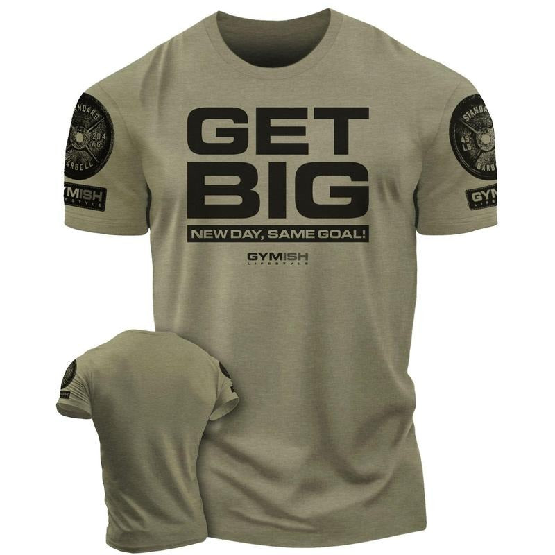 063. Get Big Funny Workout Gym T-Shirt for Men Hoodie, Sweatshirt | HypeDripTees.com