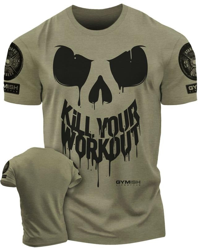 078. Kill Your Workout Funny Gym T-Shirt for Men Hoodie, Sweatshirt | HypeDripTees.com