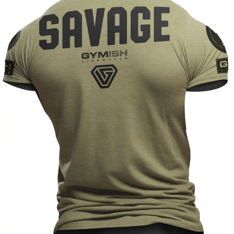 097. Savage Back Design Workout T-Shirt for Men Hoodie, Sweatshirt | HypeDripTees.com