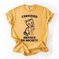 Funny Cat Shirt, Menace To Society Graphic Tee
