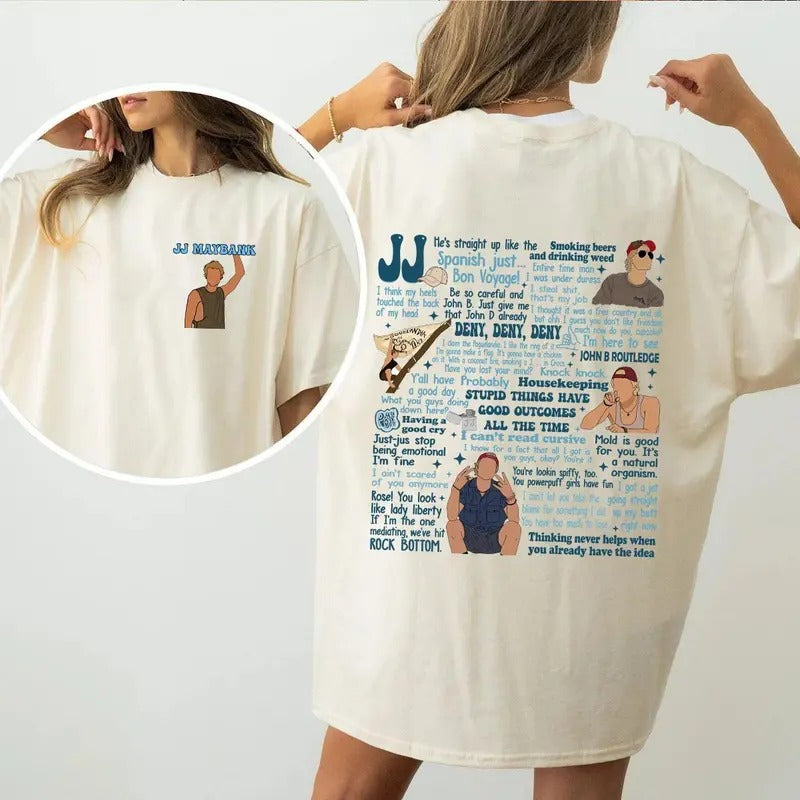 0uter Banks JJ Lines Ver2 T-Shirt Sweatshirt Hoodie, OBX P4L Shirt, Pogues Shirt | HypeDripTees.com