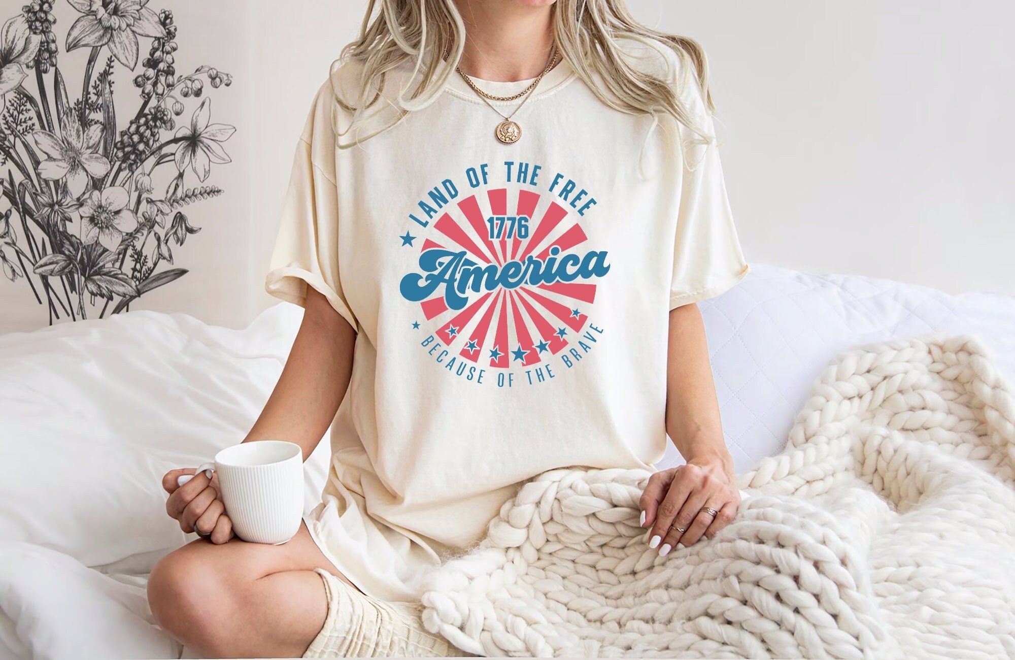 Comfort Colors Retro America America 4th July Fourth July Patriotic Usa (2)
