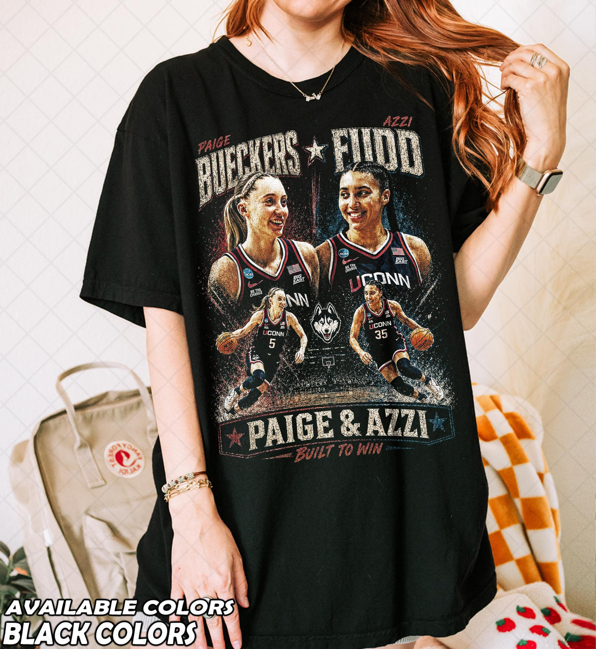 Limited Comfort Colors Paige Bueckers Azzi Fudd Basketball Fan Man (2)