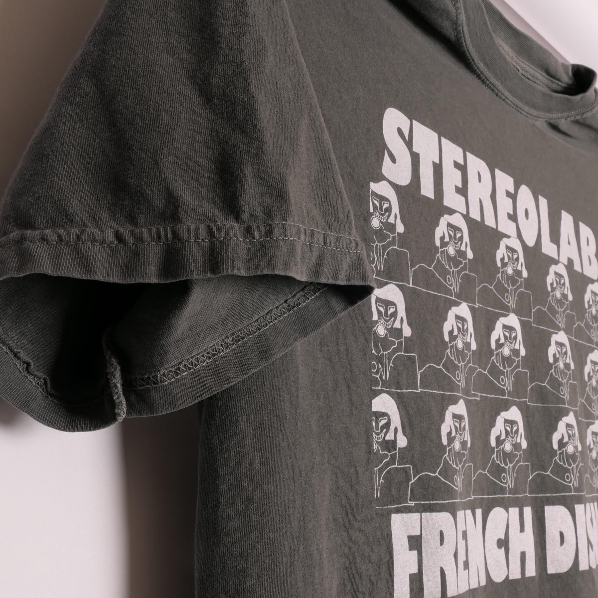 Stereolab French Disko Tee Peng Cliff Super 45 French Paris France Electronic Art Music Pop Band Tour Heavyweight Faded Xl (2)