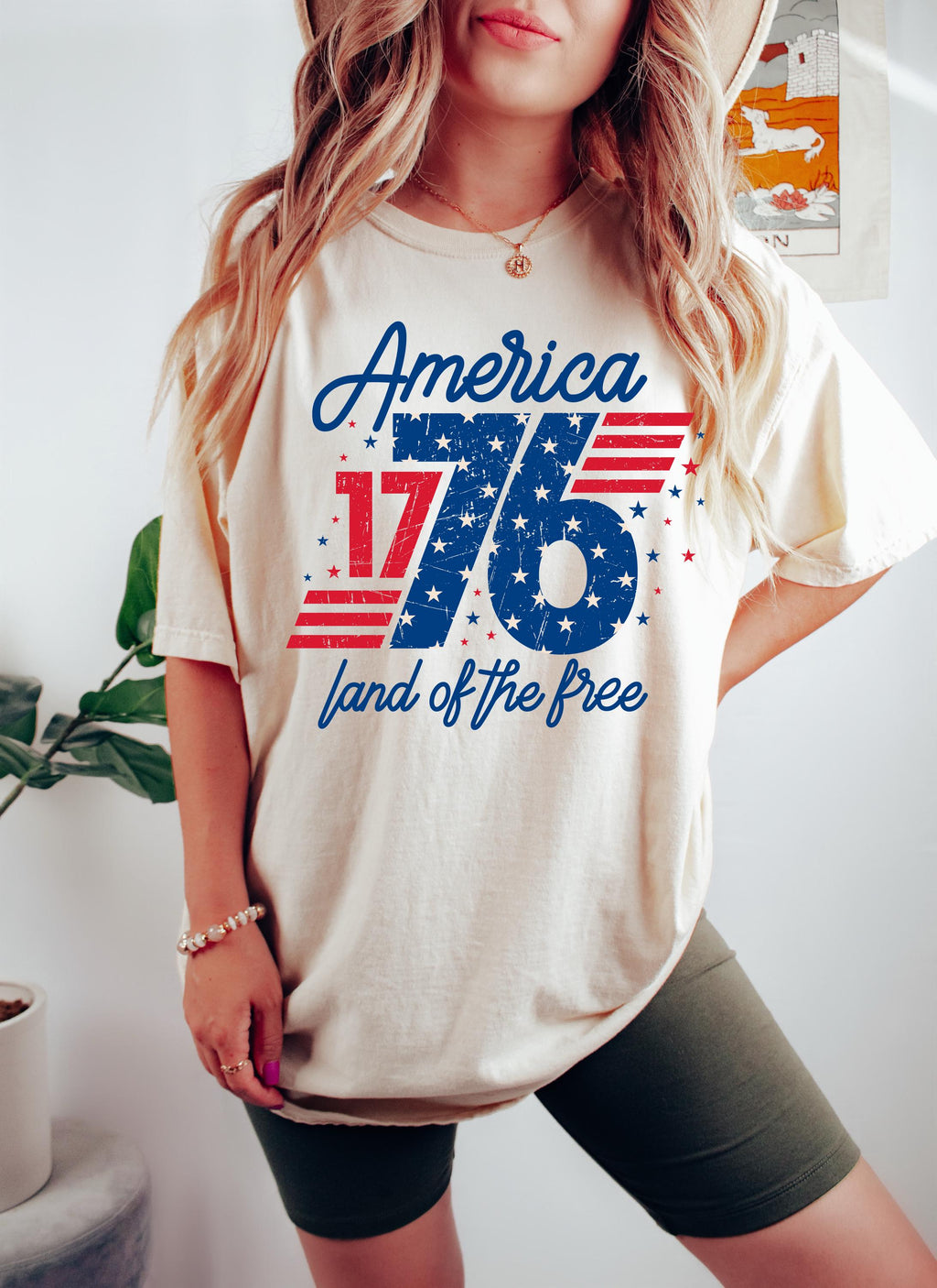 1776 America Land Free Usa Patriotic 4th July Retro Independence Day Retro Usa Tee (2)