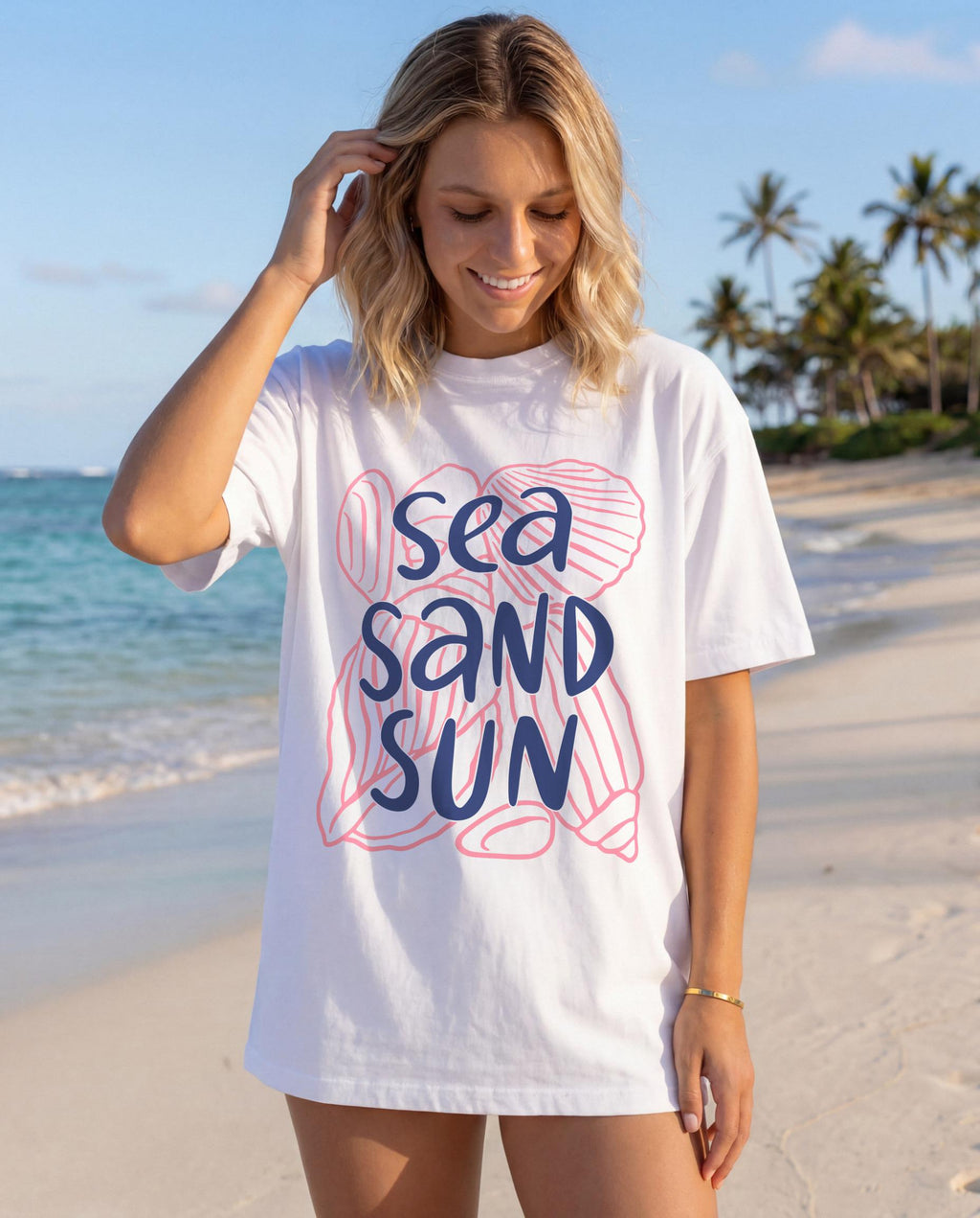 Beach Sea Sand Sun Summer Vacation Unisex T-shirt, Sweatshirt, Hoodie (2)
