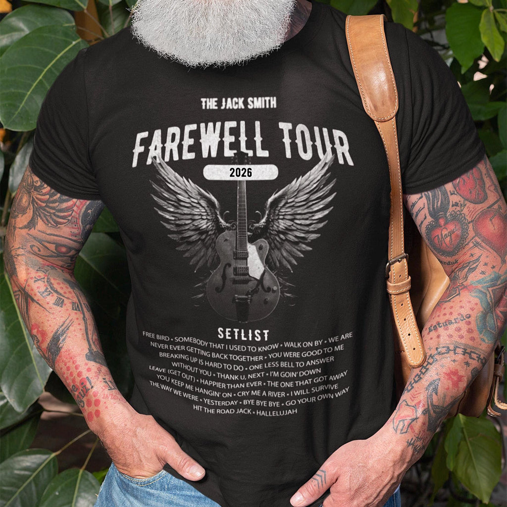 Personalized Retirement Farewell Tour Music-Themed Music Fan Custom Retiree Softstyle Tee (2)