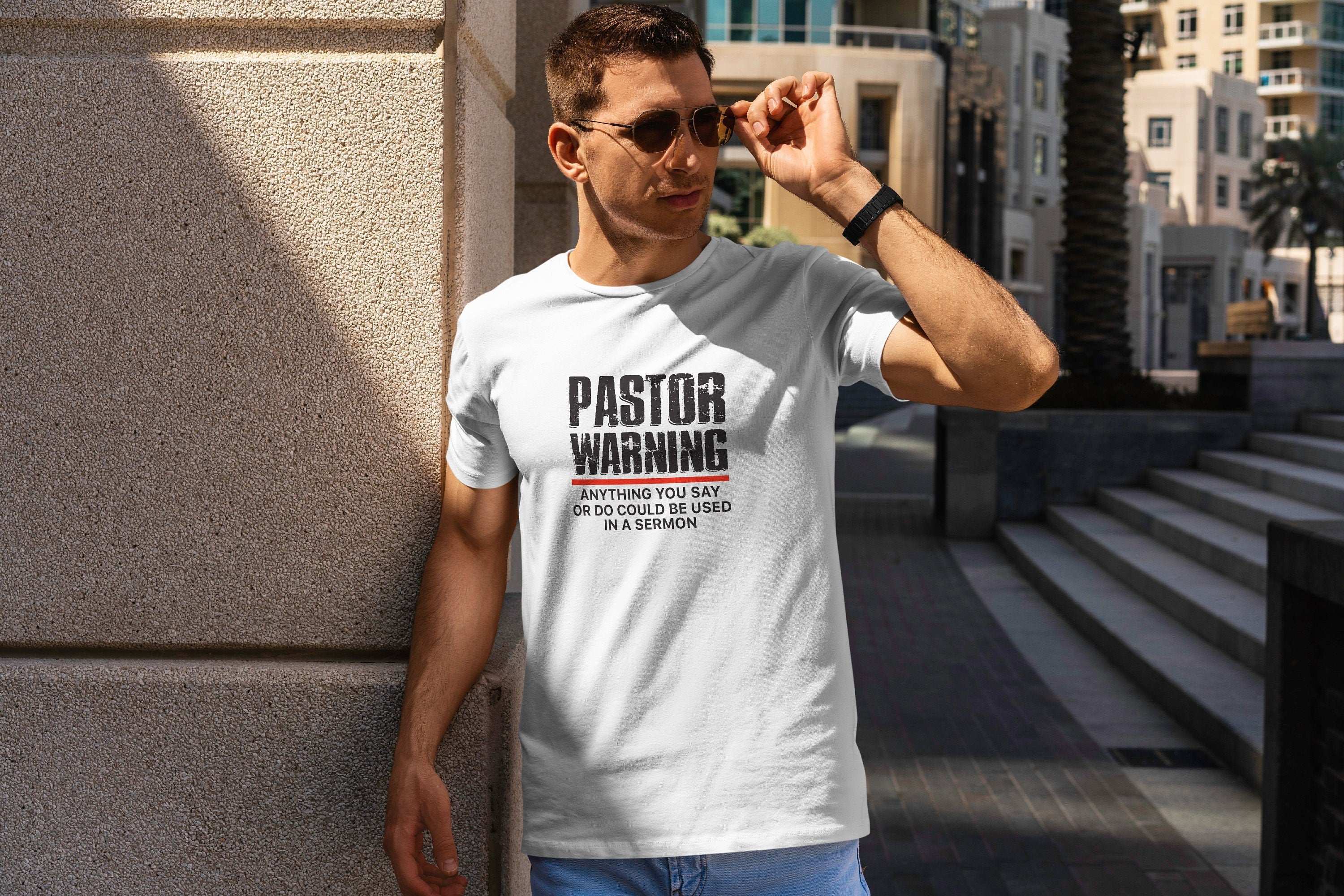 Pastor Warning Delight Tee Church Pastor Birthday Attire (2)