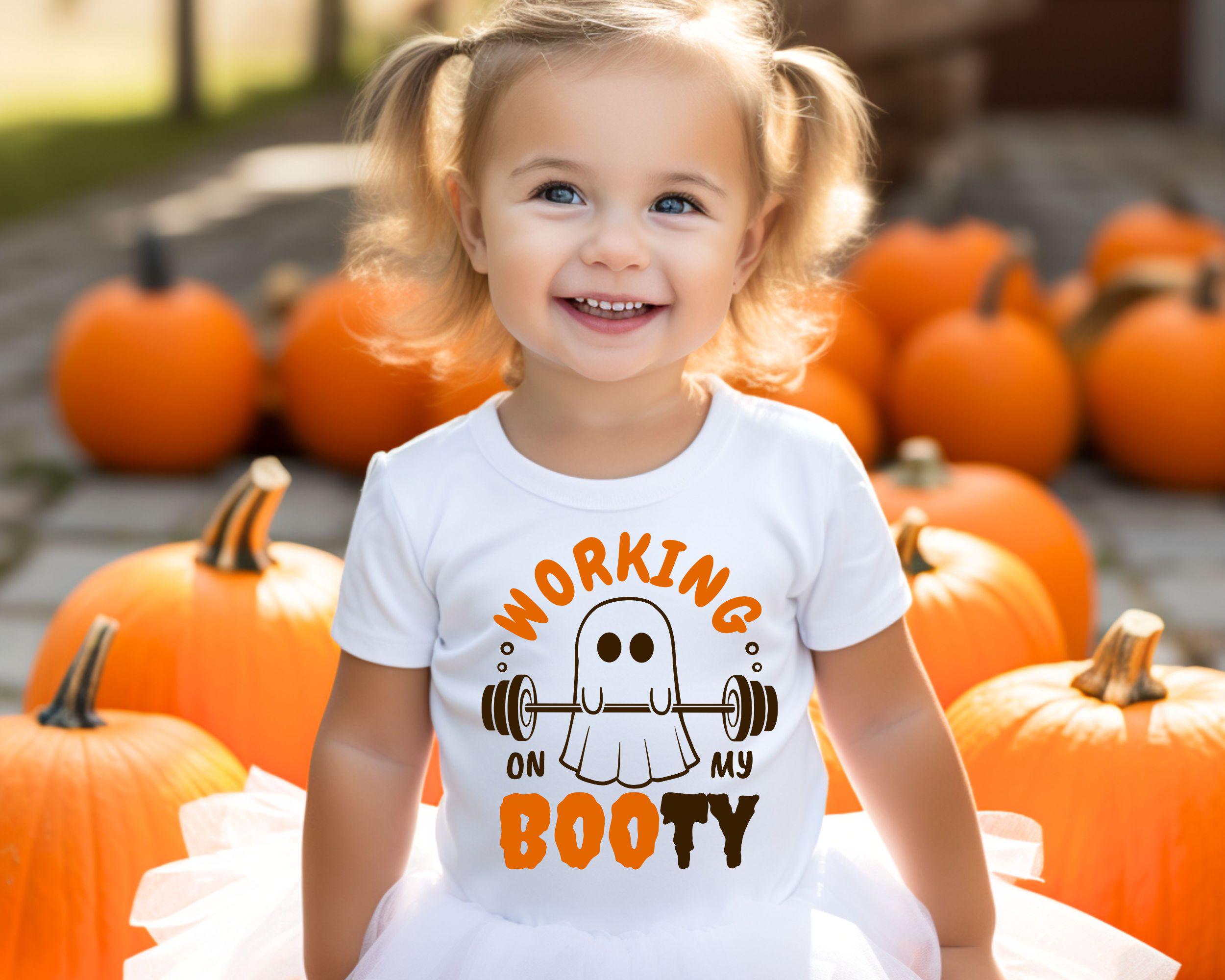 Halloween Ghost Gym Working Booty Gym Workou Ghos Fitness Halloween (2)