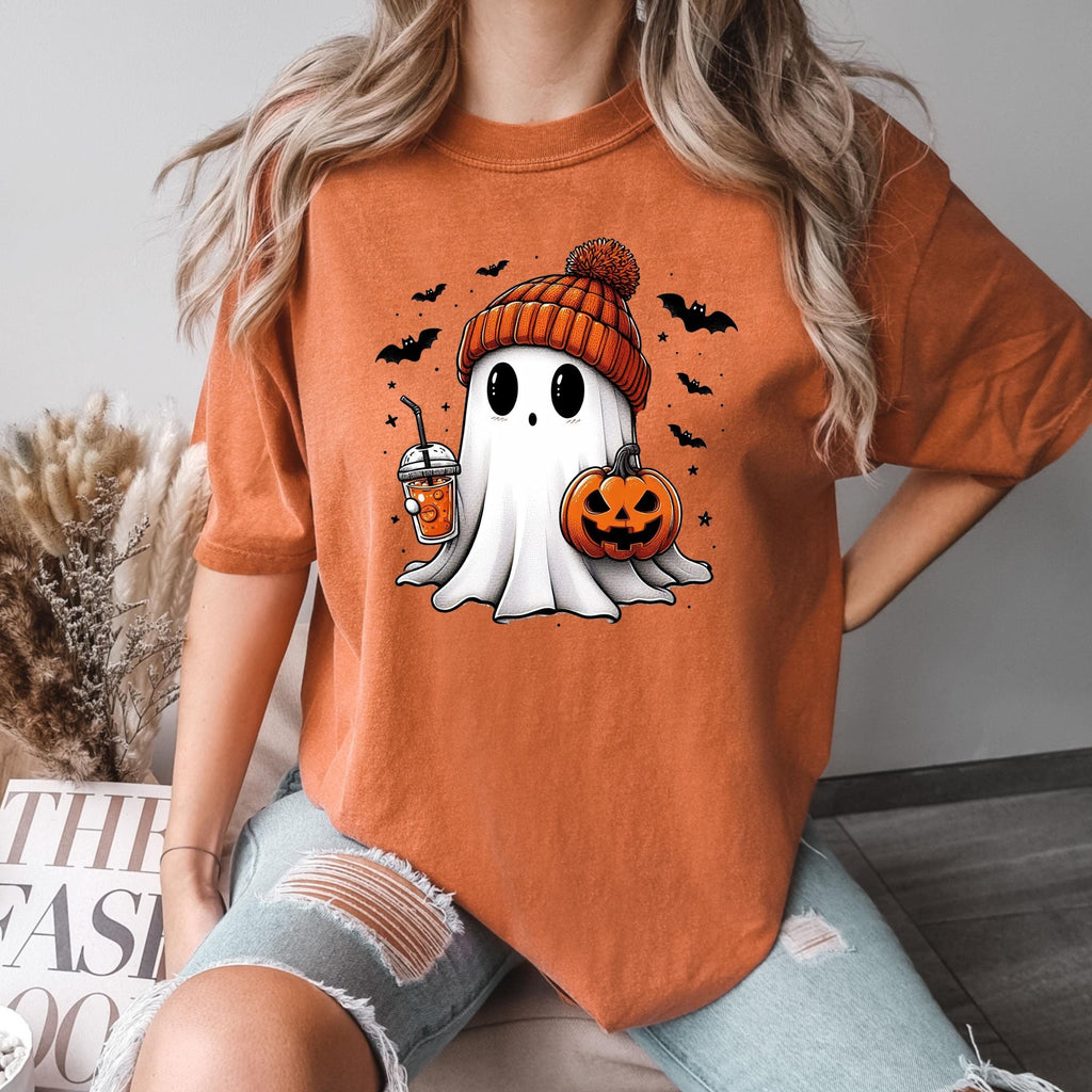 Comfort Colors Ghost Tee Ghost Halloween Halloween Halloween Pumpkin Halloween Halloween Tee (2)