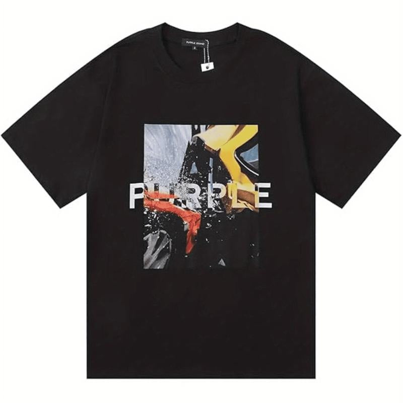 [100% Cotton] Abstract Purple Splash Art Graphic Design Cool T-Shirt For Trendy Outfits Hoodie, Sweatshirt | HypeDripTees.com