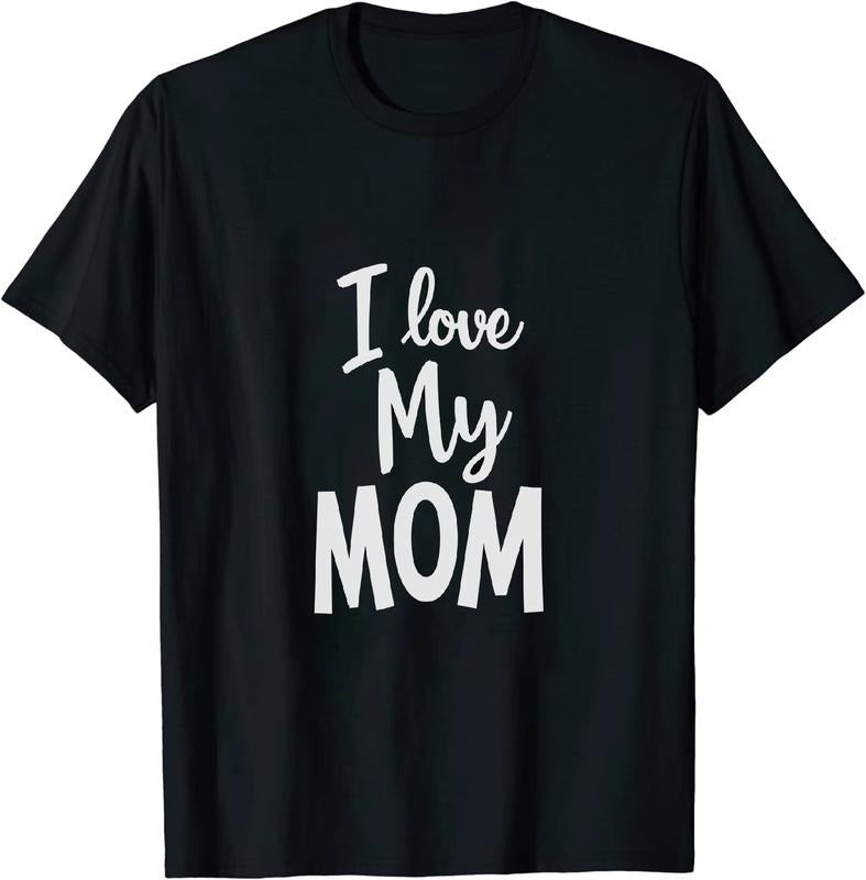 [100% Cotton] Adoring Mom - Loving T - Shirt I Love My Mom for Mom - Celebrating Styles Hoodie, Sweatshirt | HypeDripTees.com