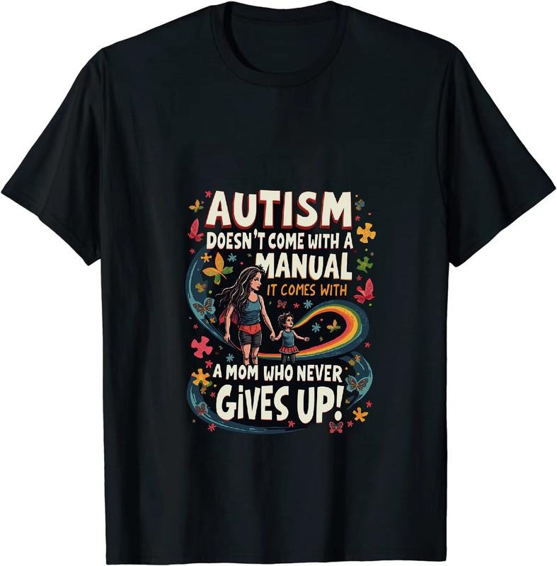 [100% Cotton] Autism Awareness Strong Mom Love Rainbow T-Shirt For Kids And Parents Hoodie, Sweatshirt | HypeDripTees.com
