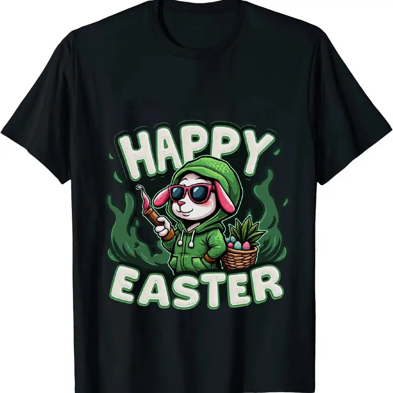 [100% Cotton] Badass AF 420 Easter T - Shirt Bunny Art Hoodie, Sweatshirt | HypeDripTees.com