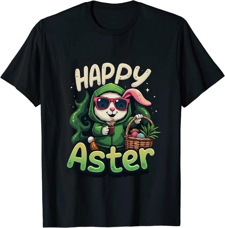 [100% Cotton] Badass Amino 420 Easter T - Shirt Bunny Detail Hoodie, Sweatshirt | HypeDripTees.com