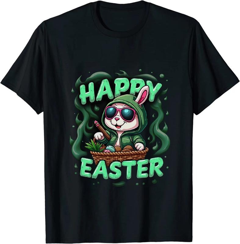 [100% Cotton] Badass As Hell 420 Easter T - Shirt Bunny Pose Hoodie, Sweatshirt | HypeDripTees.com