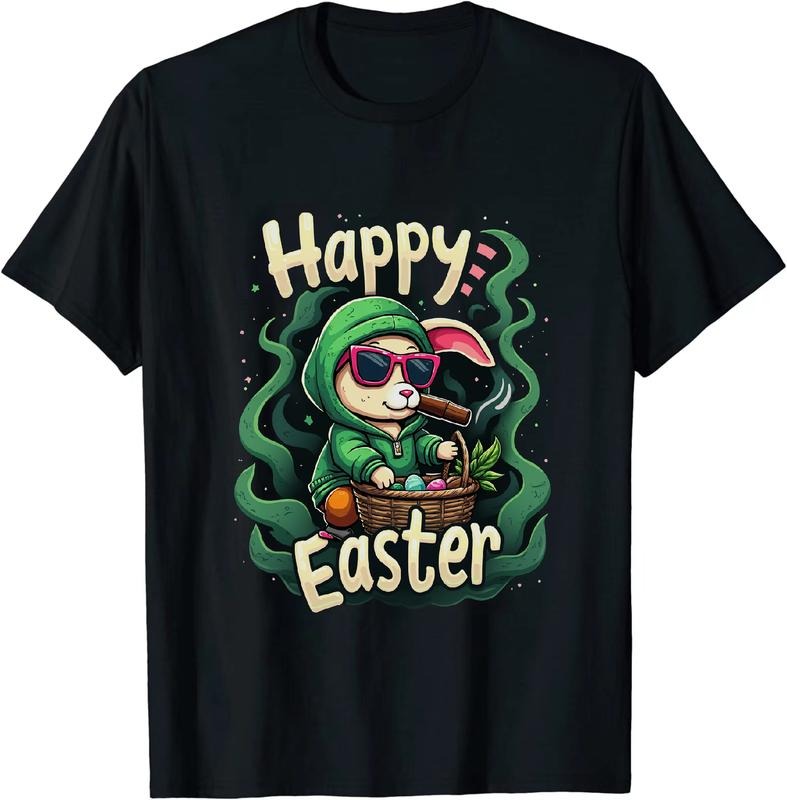 [100% Cotton] Badass As Hell Easter Bunny 420 T - Shirt Bunny Pose Hoodie, Sweatshirt | HypeDripTees.com
