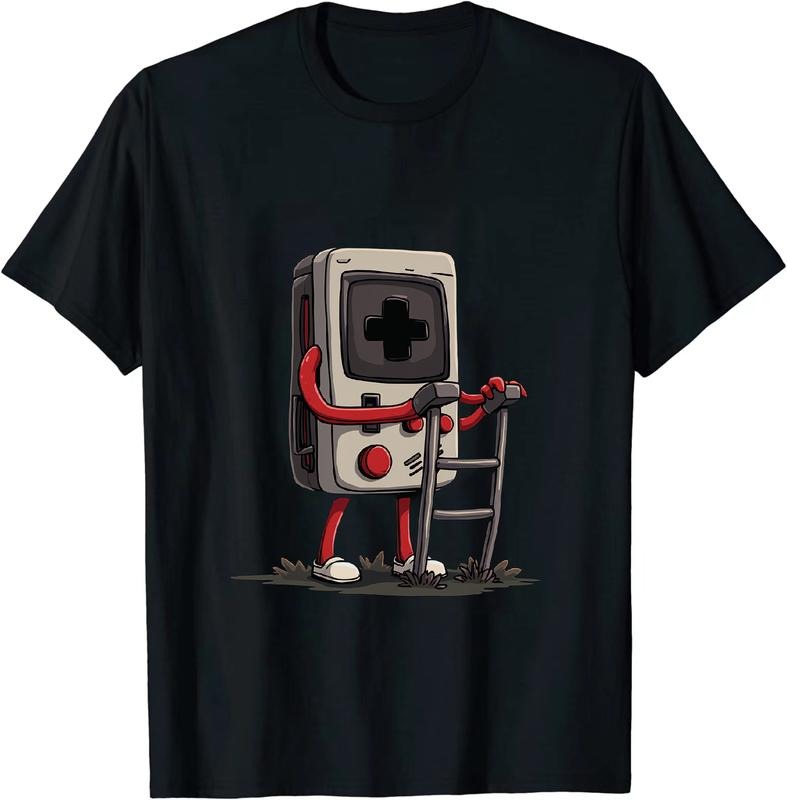 [100% Cotton] Badass Handheld Gaming System On Crutches T - Shirt Hoodie, Sweatshirt | HypeDripTees.com