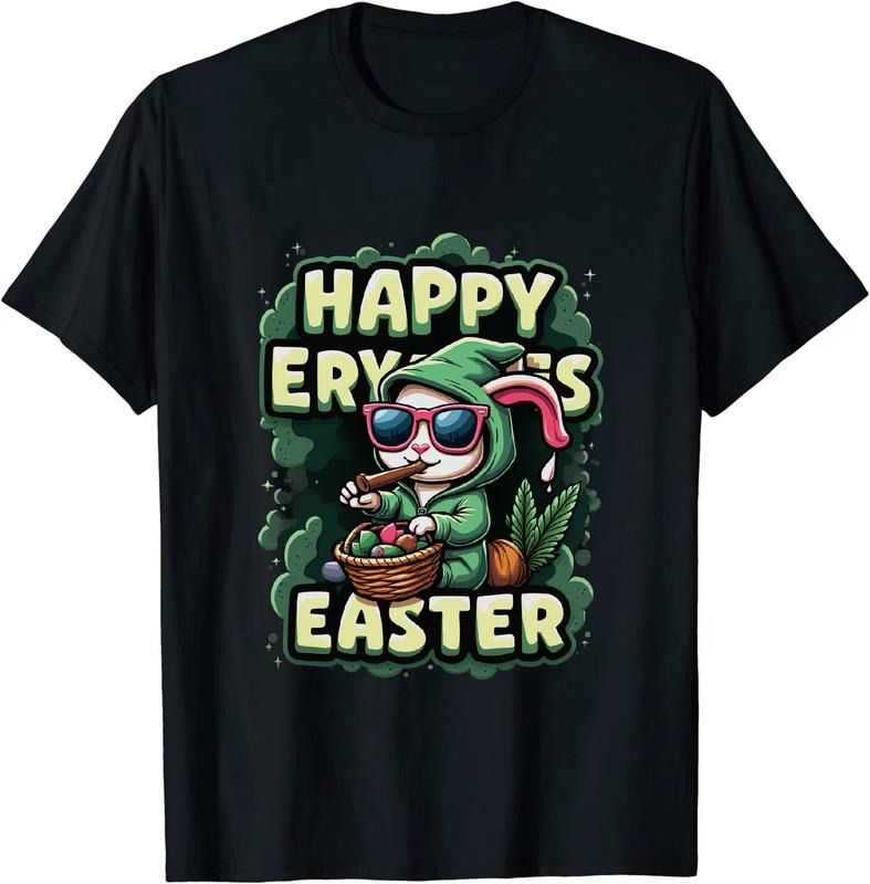 [100% Cotton] Badass Max 420 Easter T - Shirt Bunny Detail Hoodie, Sweatshirt | HypeDripTees.com