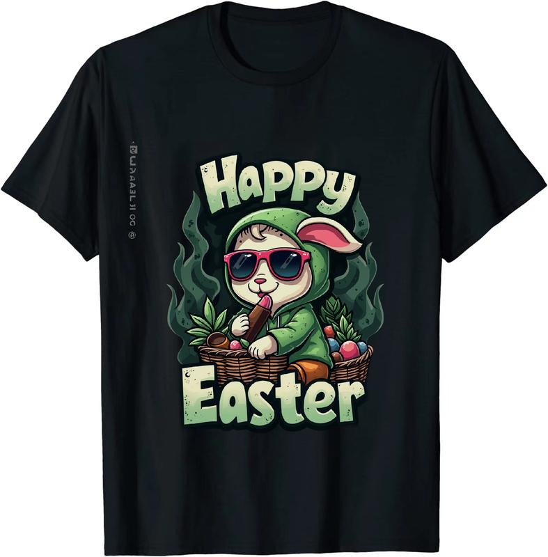 [100% Cotton] Badass Mega Easter Bunny 420 T - Shirt Bunny Pose Hoodie, Sweatshirt | HypeDripTees.com