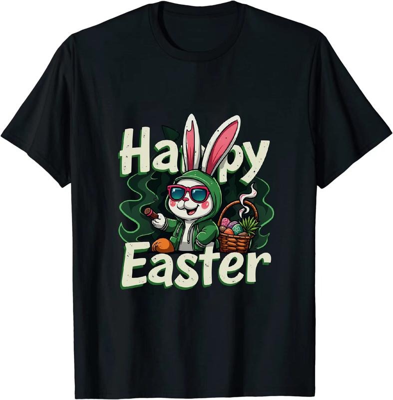 [100% Cotton] Badass Tastic Easter Bunny 420 T - Shirt Bunny Pose Hoodie, Sweatshirt | HypeDripTees.com