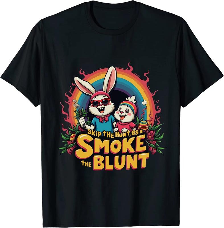 [100% Cotton] Banking Baron Easter 4 20 25 T - Shirt With Bunny Duck And Smoke Hoodie, Sweatshirt | HypeDripTees.com