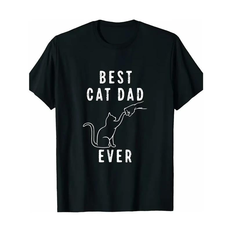 [100% Cotton] Best Cat Dad Cat Dad Paw Fist Fist Bump Cat Cat T-Shirt Hoodie, Sweatshirt | HypeDripTees.com