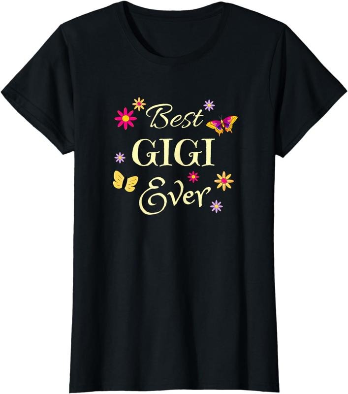 [100% Cotton] Best Gigi Ever Floral Butterfly Love Grandma T-Shirt Hoodie, Sweatshirt | HypeDripTees.com