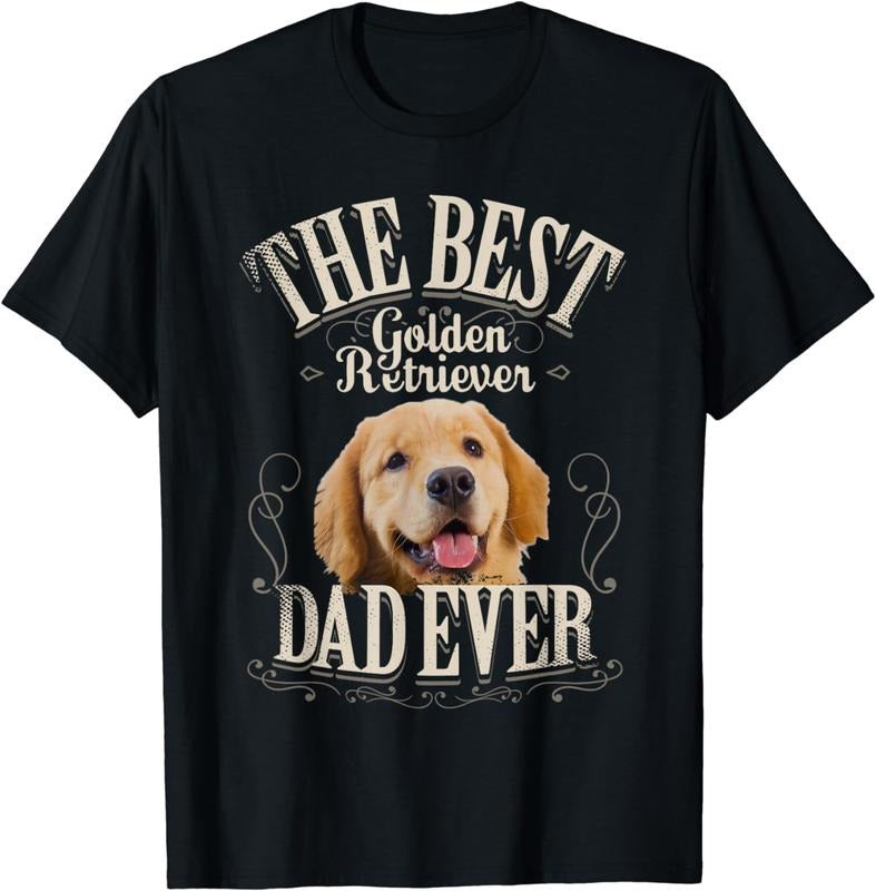 [100% Cotton] Best Golden Retriever Dad Ever Cute Dog Lover T-Shirt Hoodie, Sweatshirt | HypeDripTees.com