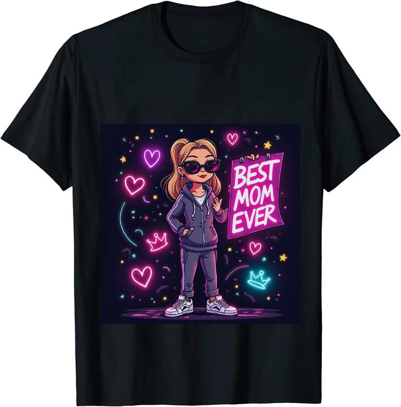 [100% Cotton] Best Mom Ever Cool Blonde Cartoon Character T-Shirt Hoodie, Sweatshirt | HypeDripTees.com