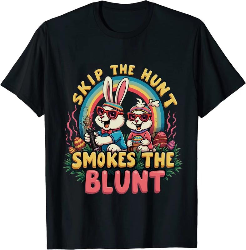 [100% Cotton] Blogger Bigwig Easter 4 20 25 T - Shirt With Bunny Duck And Colorful Eggs Hoodie, Sweatshirt | HypeDripTees.com